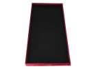 Foldable velour ottoman with under-seat storage 76x38x38 cm burgundy 11