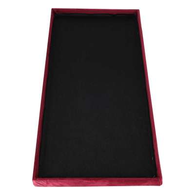 Foldable velour ottoman with under-seat storage 76x38x38 cm burgundy