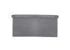 Foldable velour ottoman with under-seat storage 76x38x38 cm gray 5