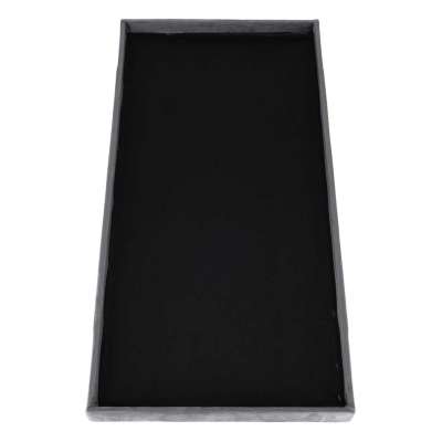 Foldable velour ottoman with under-seat storage 76x38x38 cm gray