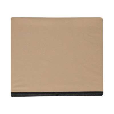 Folding pouf with under-seat storage eco-leather 38x38x36 cm beige