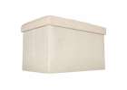 Folding pouffe with storage space 50x31x31cm beige 3