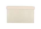 Folding pouffe with storage space 50x31x31cm beige 4