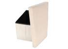 Folding pouffe with storage space 50x31x31cm beige 7