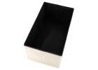 Folding pouffe with storage space 50x31x31cm beige 9