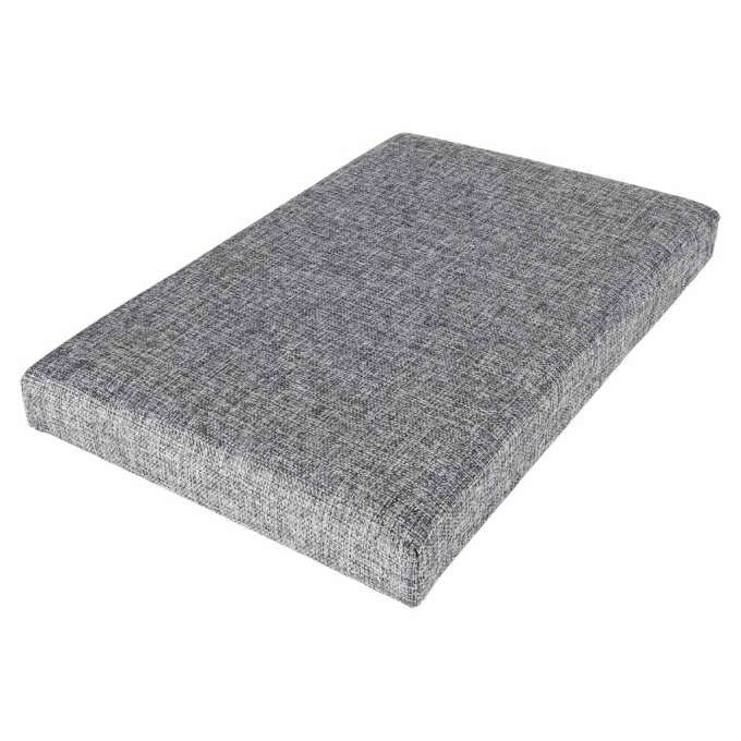 Folding pouffe with storage space 50x31x31cm gray