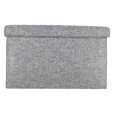 Folding pouffe with storage space 50x31x31cm gray