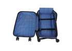 Folding travel case on wheels 45l blue 11