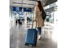 Folding travel case on wheels 45l blue 12