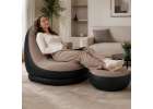 Fotel z podnóżkiem wypoczynkowy dmuchany sofa pufa pompka zestaw 2w1 10