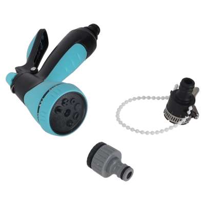 Garden hose on reel stand LUARO sprinkler gun retractor 30m