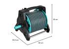 Garden hose on reel stand LUARO sprinkler gun retractor 30m 14