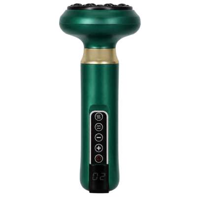 Handheld electric Chinese cupping massager USB 12 levels green