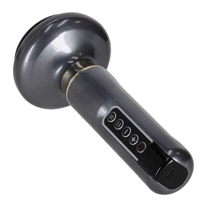 Handheld electric Chinese cupping massager USB 12 levels grey
