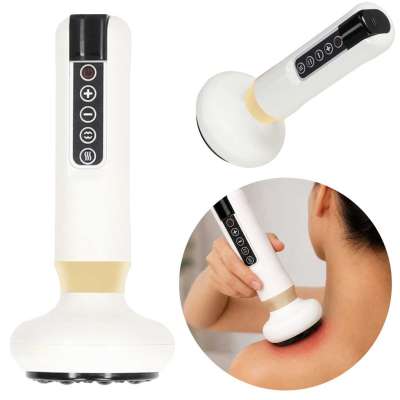 Handheld electric Chinese cupping massager USB 12 levels white