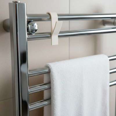 Hanger hook for the radiator bathroom radiator cream