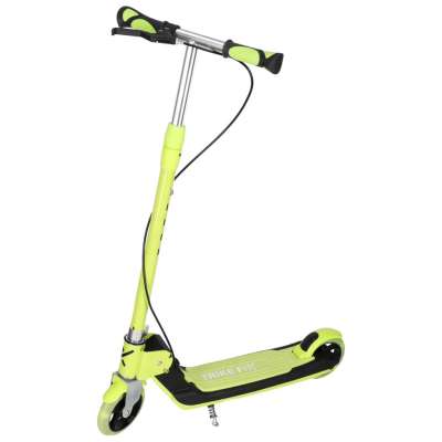 Hulajnoga dla dzieci TRIKE FIX dwukołowa LED składana podwójne hamulce neon zielony