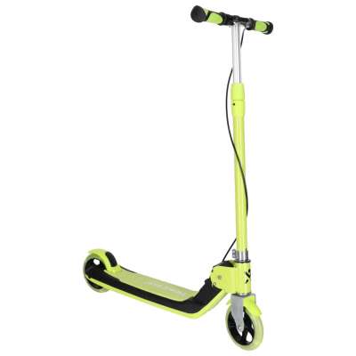 Hulajnoga dla dzieci TRIKE FIX dwukołowa LED składana podwójne hamulce neon zielony