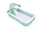 Inflatable garden pool for kids with slide canopy and pump 9