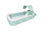 Inflatable garden pool for kids with slide canopy and pump 10
