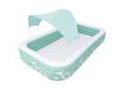 Inflatable garden pool for kids with slide canopy and pump 12