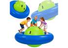 Inflatable rocking balance swing for 3 children with handles 1