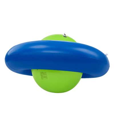 Inflatable rocking balance swing for 3 children with handles
