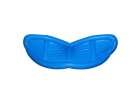 Inflatable swimming mattress deck chair with backrest and canopy blue 11