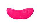 Inflatable swimming mattress deck chair with backrest and canopy pink 9