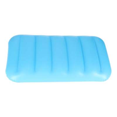 Inflatable swimming mattress with cushion blue