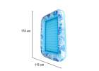 Inflatable swimming mattress with cushion blue 13