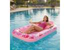 Inflatable swimming mattress with cushion pink 11