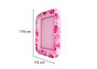 Inflatable swimming mattress with cushion pink 12