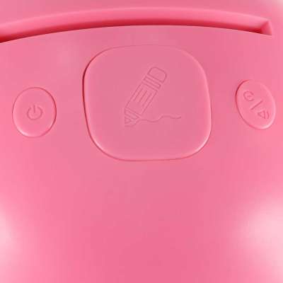 Interactive educational robot toy learning to draw fisks markers pink