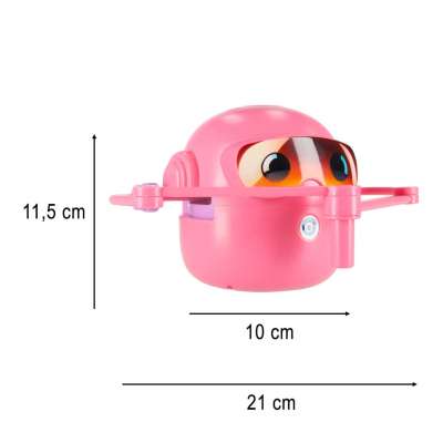 Interactive educational robot toy learning to draw fisks markers pink