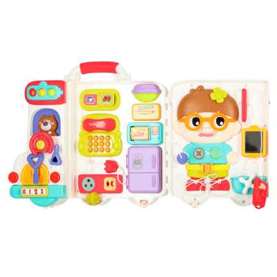 Interactive manipulative board car light sound