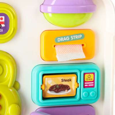 Interactive manipulative board car light sound