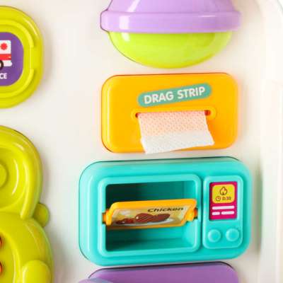 Interactive manipulative board car light sound