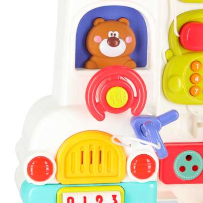 Interactive manipulative board car light sound