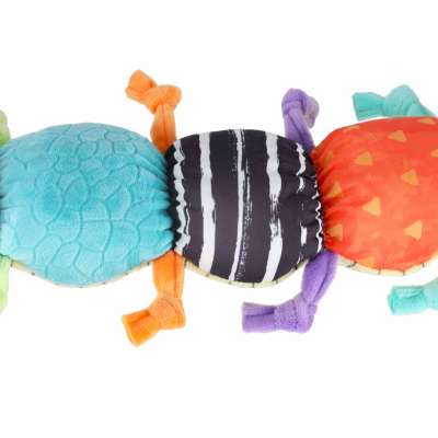 Interactive musical plush caterpillar toy