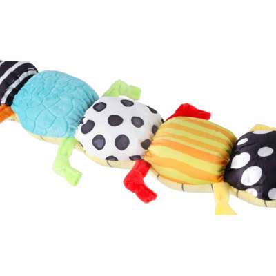 Interactive musical plush caterpillar toy