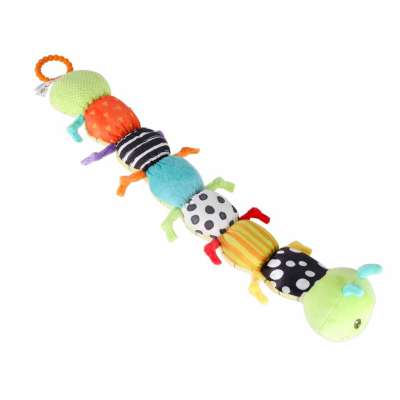 Interactive musical plush caterpillar toy