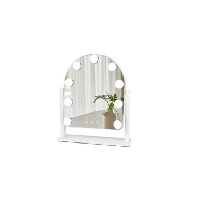 LED makeup mirror with 9 bulbs, illuminated cosmetic mirror
