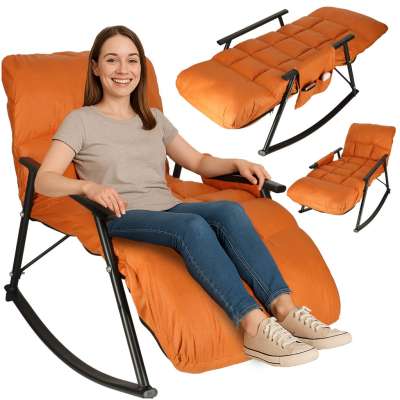 Rocking chair and recliner orange OUTLET