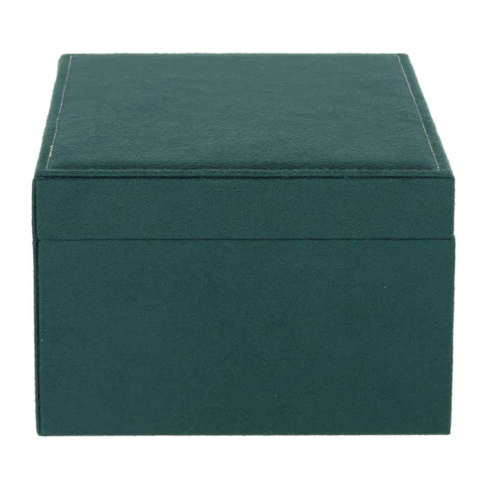 Szkatułka kuferek na biżuterię organizer zielony