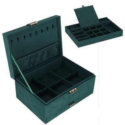 Jewellery box organiser green