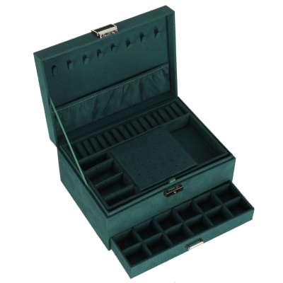 Jewellery box organiser green