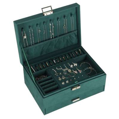 Jewellery box organiser green