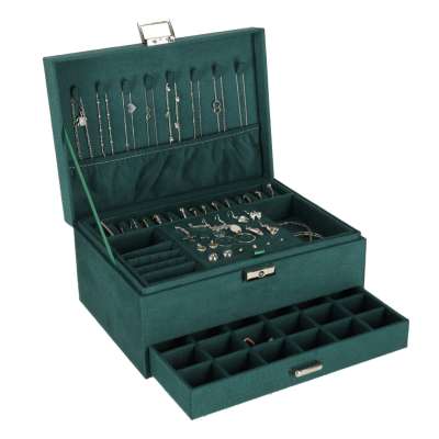 Jewellery box organiser green