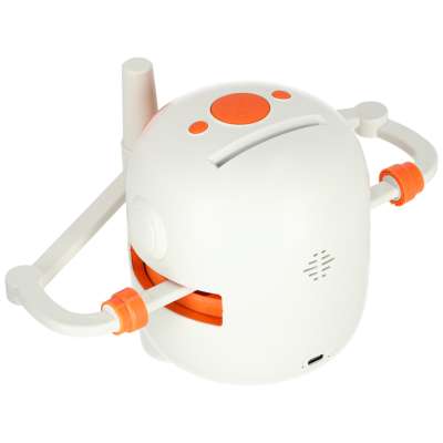 Interactive educational toy robot for learning to draw flashcards markers orange